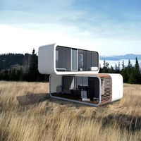 Maison Capsule Modulaire en Acier de Luxe pour Hôtels, 2 Chambres, Salle de Bain, Douche, Installation Rapide, Design Moderne, Personnalisable