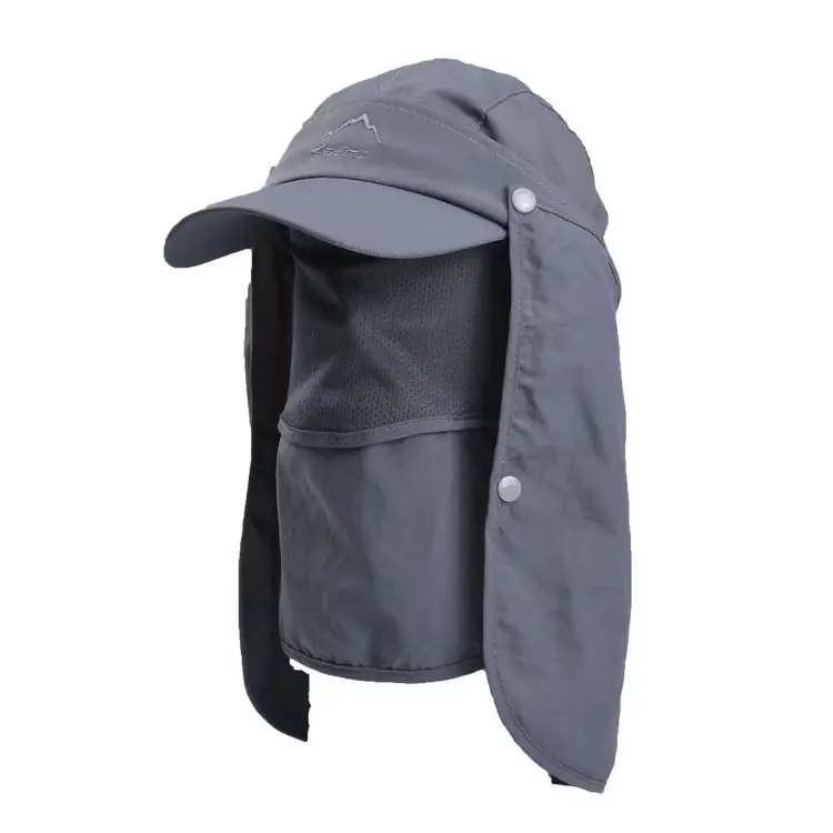 Sombreros de pesca para hombre, gorros de deporte al aire libre, de secado rápido, protección solar UV plegable ajustable, cubierta completa para senderismo