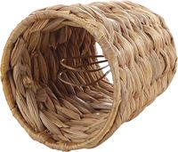 3 "Top X 4" Bottom X 4 "Slant Height, Set of 5 Empire Clip-On Chandelier Seagrass Lamp Shade, Natural Water Jacinth Light Shade