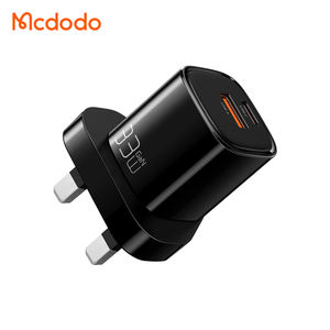 Mcdodo 059 33W pared Android cargador de carga rápida de doble puerto de carga rápida Usb C 20W 33W 33W <span class=keywords><strong>Mini</strong></span> GaN cargador adaptador de Reino Unido para xiaomi IP - Product Image 1
