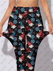 เลกกิ้งผู้หญิงรุ่นใหม่ขายดี ทรงเอวสูง เนื้อผ้านุ่มพิเศษ ระบายอากาศดี ถักทออย่างประณีต ผ้าไหมนมขัดสองชั้น ซีรีส์ก็อบลิน - Product Image 4