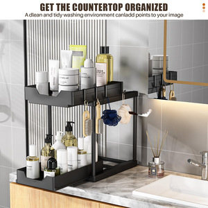 Gran capacidad de carga pesada extraíble debajo del fregadero estantes debajo del fregadero organizadores y almacenamiento - Product Image 4