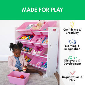 Organisateur de jouets Dream Space pour filles Organizador De Juguetes Minnie Mouse Room Decor Toys & Bed Essentials - Product Image 5