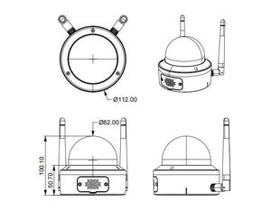 Telecamera <span class=keywords><strong>di</strong></span> <span class=keywords><strong>Sicurezza</strong></span> HD Smart Tuya WiFi, Telecamera IP Dome con Audio Bidirezionale e Rilevamento del Movimento - Product Image 5