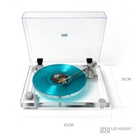 HiFi Style Moderne 2 Vitesses Home Audio CD USB avec Vinyle Platine Vinyle Lecteur Gramophone En Gros Tourne-Disque Électrique