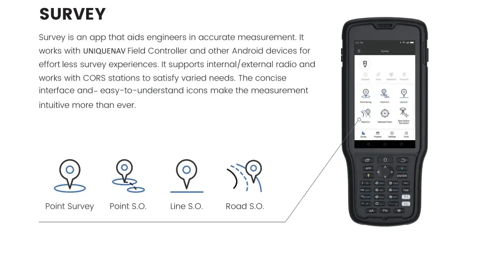 UNIQUENAV V1t GNSS alıcı GPS RTK GNSS maliyet etkinliği anket ekipmanları