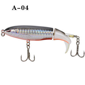 Señuelo de pesca Whopper Popper Swimbait 10cm/13g Topwater cebo Artificial cola giratoria aparejos de pesca anzuelos simulación - Product Image 6