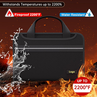Organiseur de dossiers accordéon personnalisé, ignifuge, imperméable, en fibre de verre enduite de silicone, avec plusieurs poches extensibles