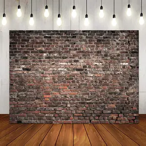 7x5ft Red Brick Wall Photography Backdrop Brick Design Photography Background Theme Stone Vintage Birthday Party Decoration Baby