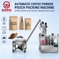 Poudre de poivre de paprika Poudre de curry Poudre de noix de coco Zipper Stand Up Pouch Machine de conditionnement