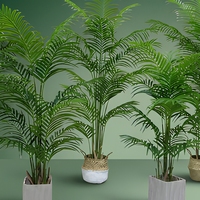 Mini palmiers en plastique de haute qualité de 120 cm, bonsaïs avec 13 feuilles, plante artificielle pour aménagement paysager, écologique et durable