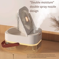 Humidificateur Spray Petit ventilateur Petit portable maison calme chambre bureau pour femmes enceintes et nourrissons humidification de l'air refroidissement
