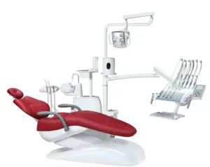Neue Promotion Hochwertige Multifunktions Günstige Dental Chair Unit LCD Touchscreen Dental Unit Stuhl Elektrisches Leder Ce 3 Jahre