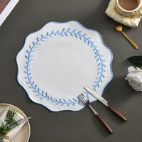 Vente en gros de tapis de table en tissu brodé français, simili cuir, résistants à la chaleur, imperméables, pour la maison et les salles à manger