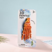 Jouet anti-stress main squelette imprimée en 3D avec dégradé, main de crâne articulée mobile, jouet de collection pour enfants avec carte suspendue