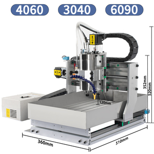 Gỗ khắc cắt 4 Trục nhôm Router 1500W cổng <span class=keywords><strong>USB</strong></span> Tự làm Mini CNC 3040 PVC khắc Máy phay 3 trục cho PCB khoan - Product Image 4