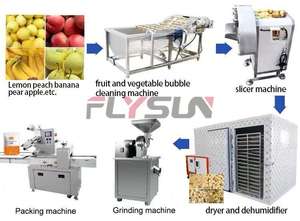 Planta Procesadora de Papas Fritas Congeladas Flysun Machinery, Totalmente Automática, Controlada por PLC, Motorizada, de Acero Inoxidable 304 - Product Image 5