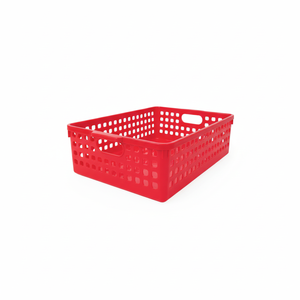 Cesto portaoggetti rosso Inomata B5 - Product Image 1