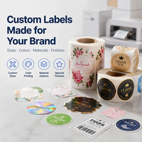 Étiquettes autocollantes personnalisées en vinyle imperméable avec logo, gaufrage à chaud or, pour emballage de bouteilles, aliments pour animaux, pizzas, promotionnelles