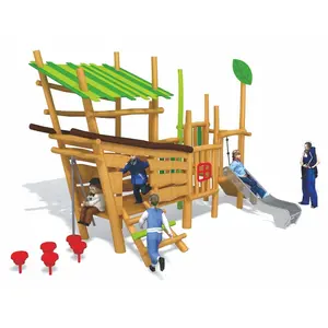 乔桥儿童户外学前游乐场设备木制游乐场户外