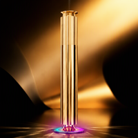 Diffuseur d'huiles essentielles de luxe en aluminium, rechargeable par USB, pour table, diffuseur d'aromathérapie intelligent sans eau, compatible application
