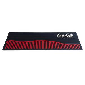 Custom Logo Food Grade Silicone <b>Bar</b> Runner <b>Mat</b> Wave Drainage Design Waterproof <b>Bar</b> Spill <b>Mat</b> for Brand Promotions - Product Image 2