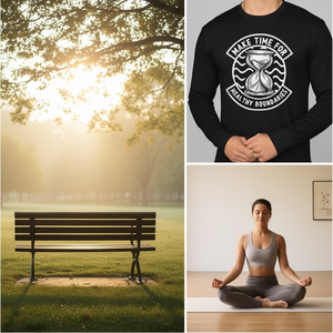 Camiseta de manga larga con estampado de Focus On Setting Healthy Boundaries - Product Image 3