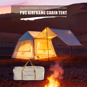 批发4-5人用折叠充气帐篷PVC框架舱户外充气露营帐篷Tente De Toit - Product Image 3