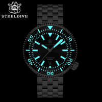 Montre automatique de plongée mécanique STEELDIVE SD1976 NH35, résistante à l'eau jusqu'à 1000 m, grande taille 46 mm