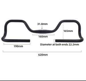 Manillar de mariposa para bicicleta, manillar de aleación de aluminio para bicicleta de montaña, barra de descanso de aluminio ajustable de 31,8/25,4mm para paseos largos - Product Image 5