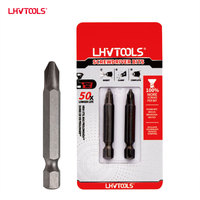 Embouts Phillips PH2 à extrémité unique, sablés, avec manche en acier magnétique, OEM, pour usage industriel, bricolage, perceuse, automobile, machines, vente en gros