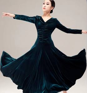 FLHY0365 robes moulantes 2023 arrivée Costumes <span class=keywords><strong>Flamenco</strong></span> chœur <span class=keywords><strong>espagnol</strong></span> valse salle de bal robes de danse latine rouge pour les femmes - Product Image 2