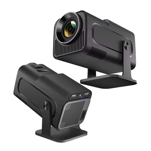 HY320 Native 1080P Full HD Home Projector, 180 Rotating LED Android 11 5G WiFi 6 5 Auto Keystone MAX 4K Projector