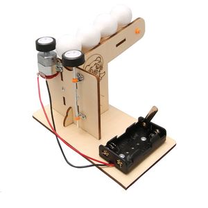 Machine à servir des balles automatique en bois DIY OKYN-G6535, kits de matériel d'assemblage faits à la main, technologie - Product Image 4