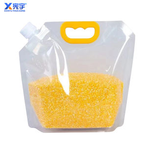 स्क्रू कैप स्आउट तरल पेय हैंडहेल्ड टिकाऊ पारदर्शी प्लास्टिक पैकेजिंग तरल नोजल बैग के साथ खड़े हो जाओ - Product Image 5