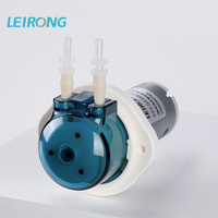 LEIRONG CP2 Micro pompe doseuse péristaltique réglable ≤ 230 ml/min 12V/24V Modèle utilitaire Petite mini pompe pour laboratoire chimique précis