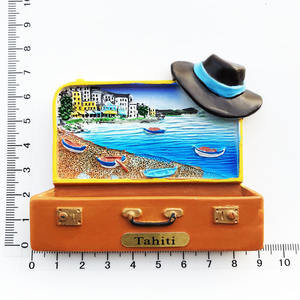 Aimants de réfrigérateur magnétiques en résine peinte, design Brise de l'Océan de <span class=keywords><strong>Tahiti</strong></span>, 7-8 cm, modèle <span class=keywords><strong>Tahiti</strong></span> 001, vente en gros transfrontalière - Product Image 6