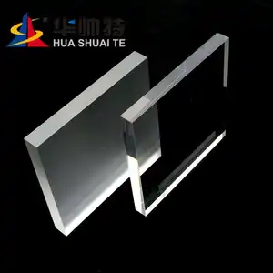 HUASHUAITE Vente en gros 100% vierge Lucite PMMA 3mm 4mm 12mm Skylight Feuille acrylique transparente