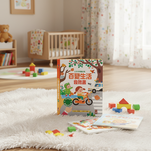 Livre sonore interactif pour enfants apprenant le chinois et l'anglais - Product Image 1