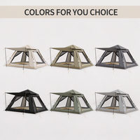Tente de camping portable extérieure à ouverture rapide automatique, imperméable, double couche Oxford, personnalisée, pour quatre saisons, une chambre