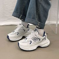 Chaussures de sport décontractées polyvalentes à semelle épaisse, nouvelle collection printemps 2025 pour femmes, chaussures de course ultra-légères et respirantes, style « Dad Shoes » très prisées