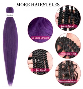 Trama de Pelo Sintético Pre-Estirado Expression EZ Braid Paquetes de 3x, 4x y 6x para Mujer para Trenzas Afro y Crochet - Product Image 4