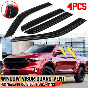 BT50 Car Side <b>Window</b> Deflector for Mazda BT-50 BT50 TF 2020+ MY21 Door <b>Window</b> Visor Vent Sun <b>Shade</b> Rain Guards Awnings Shelters - Product Image 1