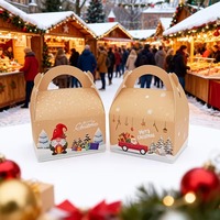 Boîtes d'emballage créatives en forme de corne pour bonbons, cadeaux variés, emballages de fête, emballages en papier pour Noël