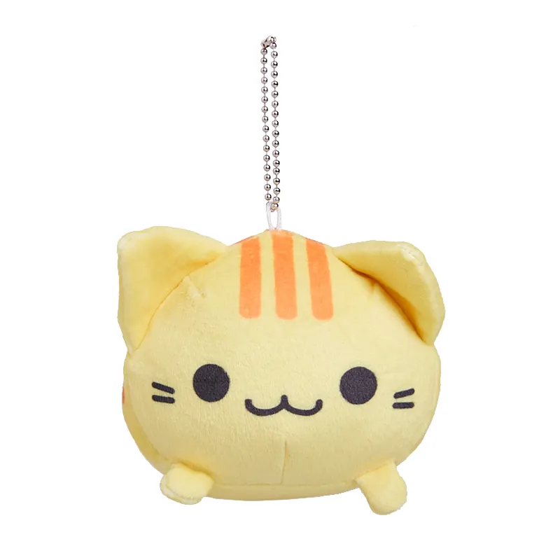 Custom Cat Plush Keychain Stuffed Animal Backpack Clip Mini Plush with Key chain doll Peluches Cat keychain