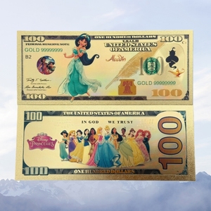 Nouvelles billes de banque américaines « Princesse » 2026 plaquées or 24 carats pour collection - Product Image 4
