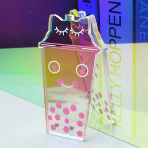 Paleta de Acrílico Iridiscente para Pestañas, Paleta de Extensiones de Pestañas de Acrílico con Forma Personalizada y Imanes - Product Image 2