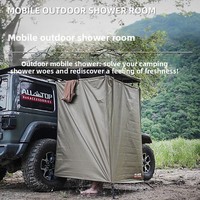 Tente de douche latérale pour voiture quatre saisons, pliable, installation facile, toilettes mobiles pour les voyages en voiture, camping en plein air, cabine de change