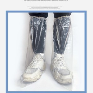 Couvre-chaussures jetables imperméables, taille unique pour adultes et enfants, utilisation en extérieur par temps de pluie - Product Image 5