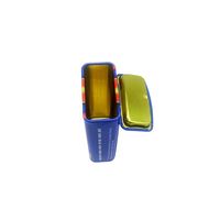 Boîtes métalliques personnalisées, boîte en étain de couleur personnalisée, boîte en étain rectangulaire vide OEM avec couvercles